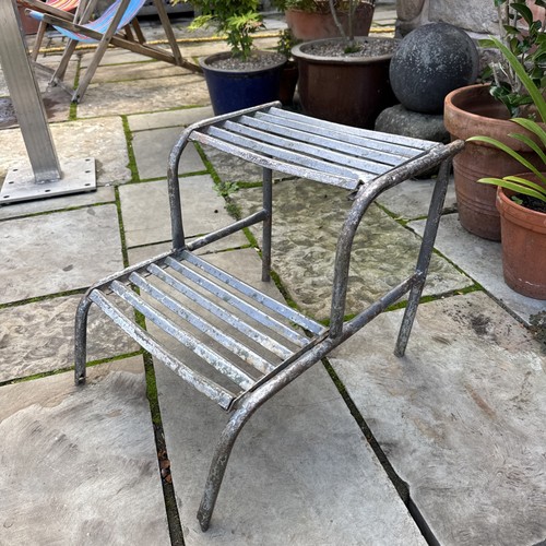 Vintage metal step - step, stool
