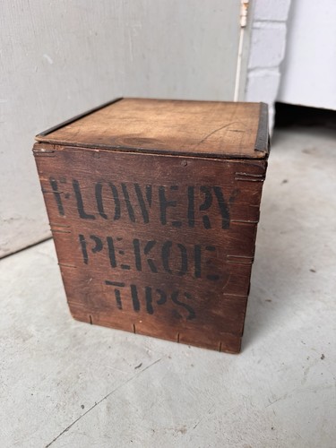 Vintage wooden tea chest small - vintage,