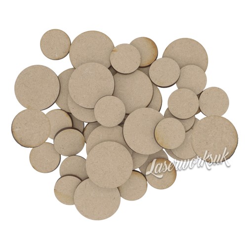 Wooden mdf round circle shapes - wooden,