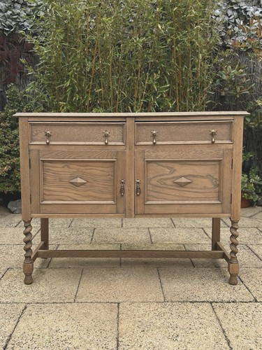 Antique oak sideboard buffet - oak,