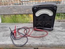 Vintage Universal Avometer Model 8 Black Untested Display Collector Project 