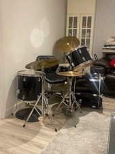 drum kit used black 