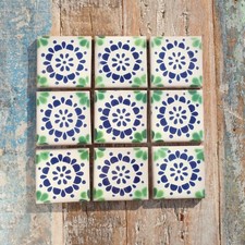9 x  Ceramic Mexican Tiles