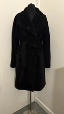 Max Mara Belted Black Alpaca