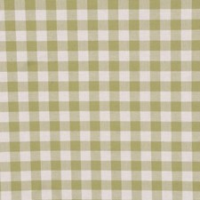 Gingham Check Green Fabric Woven Curtain Crafts Cushions Upholstery per metre