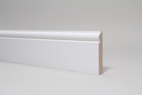 Skirting board white primed - skirting,