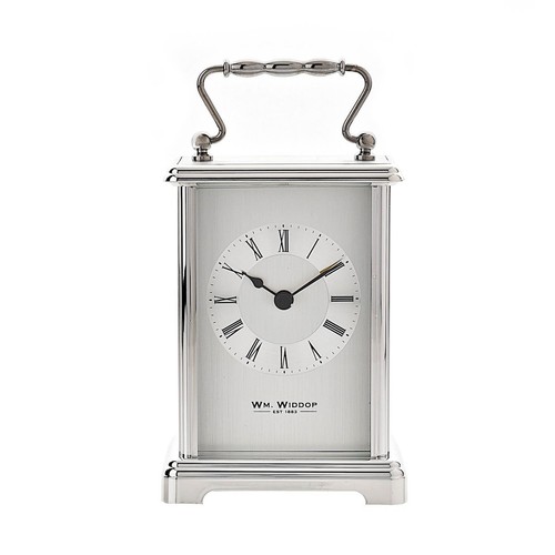 Silver carriage clock - carriage,