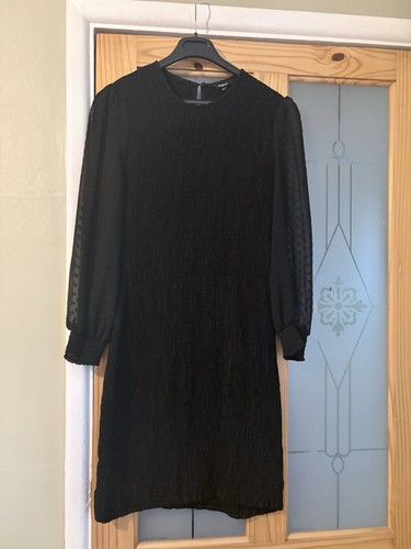 Desigual black pleated dress - black,