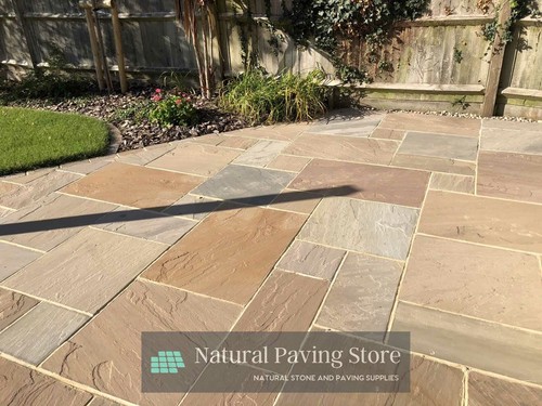 Raj blend sandstone patio - sandstone,