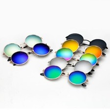 Fashion Men Women Unisex Round Sunglasses Circle Hippie Steampunk Retro Glasses