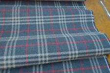 upholstery fabric grey red beige tartan check wool effect look robust durable