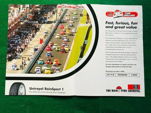 Beetle racing uniroyal poster - beetle,