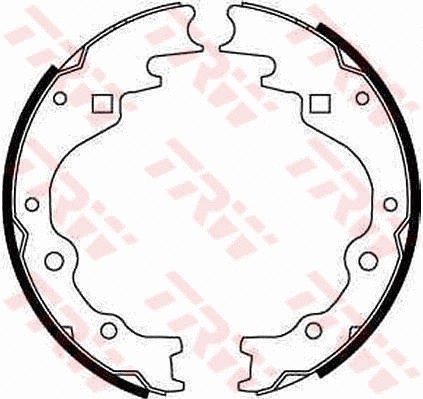 Rear brake shoe set fits - rear,