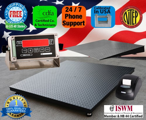Ntep floor scale 2500 - 4'x4',