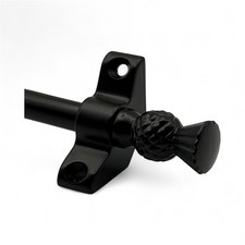 Set of 13, Black Stair Carpet Rods with Brackets for Carpet Runner  Upto 70 Cm