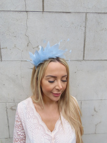 Light blue feather - light,
