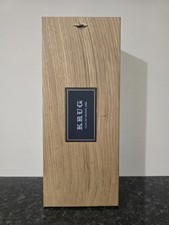 Krug Clos du Mesnil 2006 Empty Glass Bottle Champagne Wood Box Booklet UK