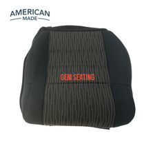 Fits 2007-2012 Jeep Wrangler JK Driver Bottom Seat Cover-Black w/ Dk Saddle