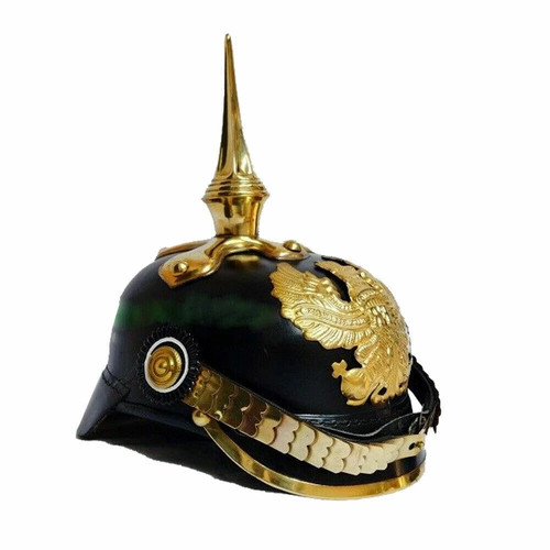 Leather pickelhaube ww1 - leather, german
