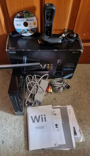 Nintendo wii black console - nintendo,