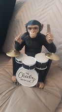 9" Chimpanzee Drummer Figurine