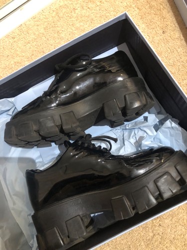 Prada patent monolith platform - prada,