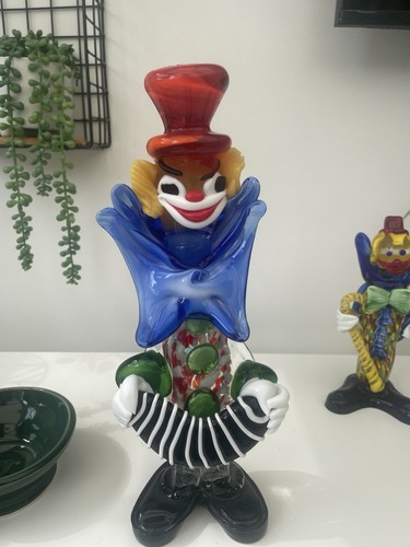 Murano glass clown figurine - glass,