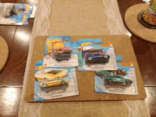 Hot Wheels Die-cast Models, X4 Volkswagen Golf Mk1-Mk2, Sealed Unopened On Card.