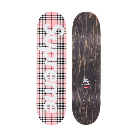 Supreme burberry skateboard - supreme,