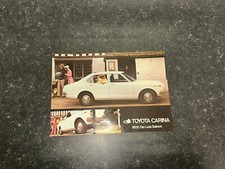 Toyota Carina 1600 De Luxe Saloon 1971-72 Original UK Sales Brochure