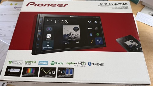 Pioneer car stereo dab - 6.8",