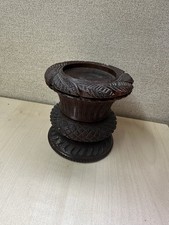 Hand Carved Wooden Pedestal