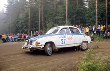 Jari Vilkas Juhani Soini Saab 96 V4 1000 Lakes Rally August 02 1974 Old Photo 6