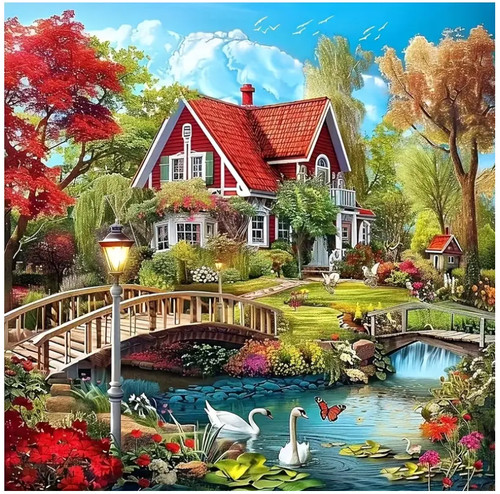 Printed cross stitch kit ct - cross,