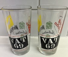 VAT 69 Whisky Glasses Scotch