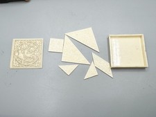 VINTAGE PUZZLE BOX WITH BIRD &