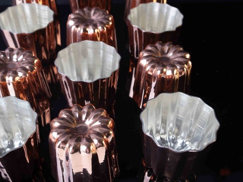 Copper cupcake mold - copper,