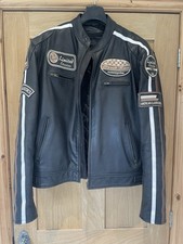 LEATHER MOTORCYCLE JACKET XL