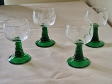 4 Vintage  art deco style wine