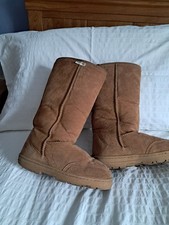Womens Tan Sheepskin Bearpaw