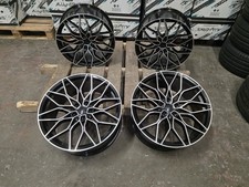 4 x BMW 2 3 4 5 Series 20" Gloss Black Pol 1000M Style Alloy Wheels G42 G20 G30