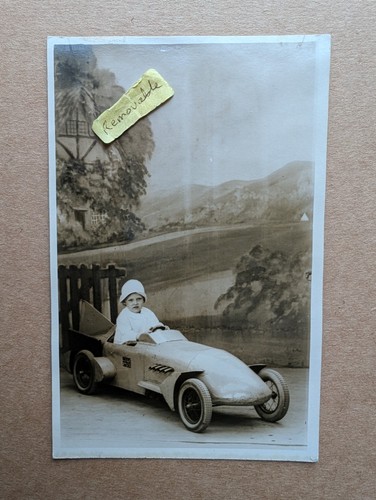 Rare old photo toy racing - rare,