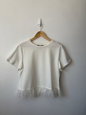 Coast Ivory Cream Feather Trim