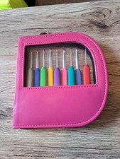 Set Of Crochet Hooks In Case