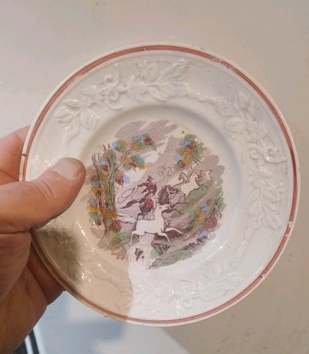 Antique victorian childs plate - antique,