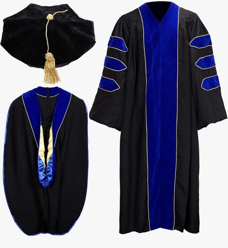 Doctoral graduation gown hood - doctoral,