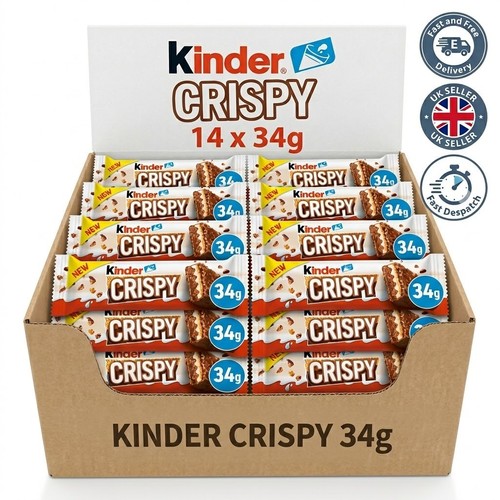 Kinder crispy 34g case 14 - of,