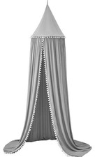 Baby Kids Bed Pom Ball Canopy