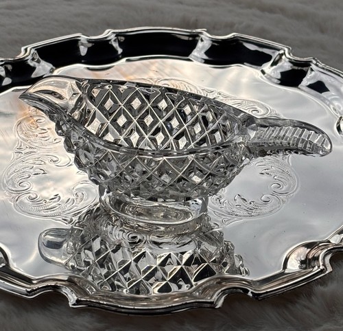 Vintage art deco pressed clear - art,
