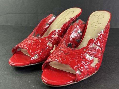 New red jessica simpson heels - red,
